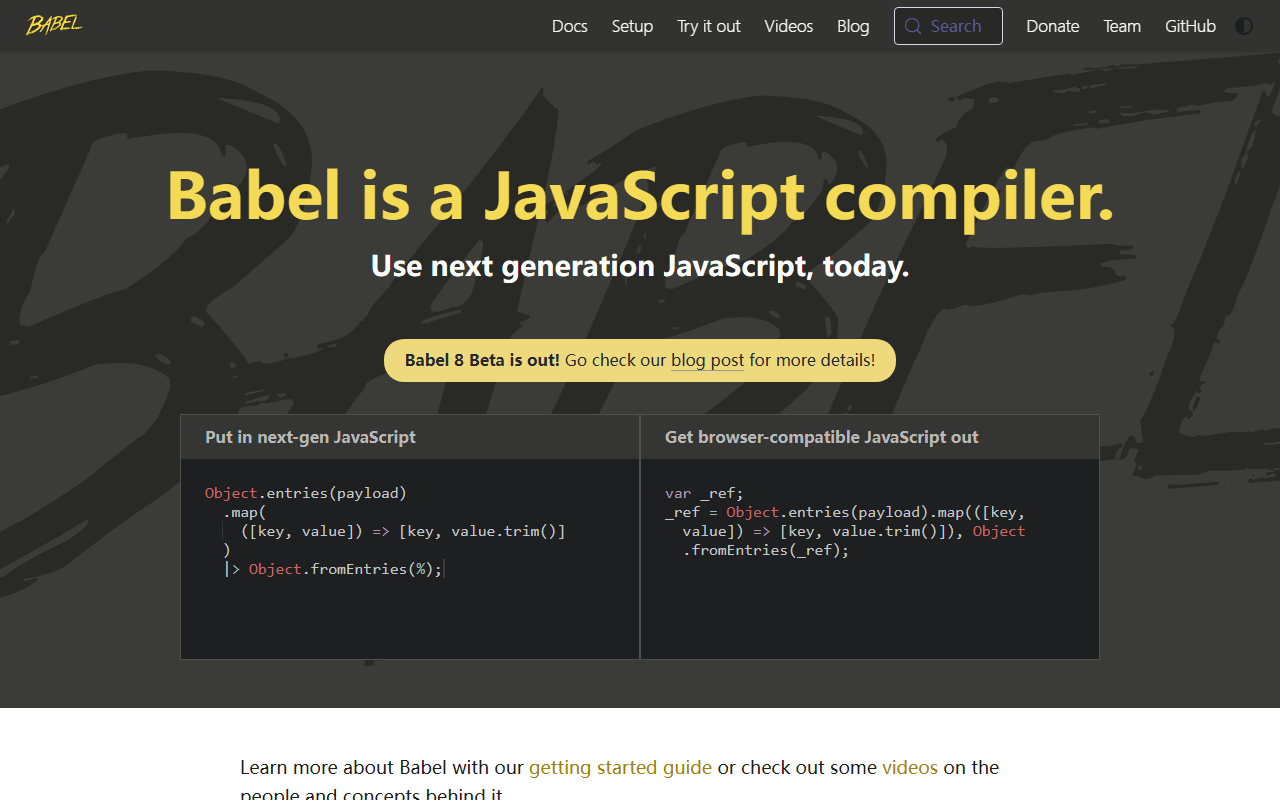 Babel screenshot