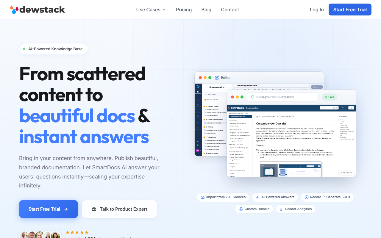 Dewstack screenshot