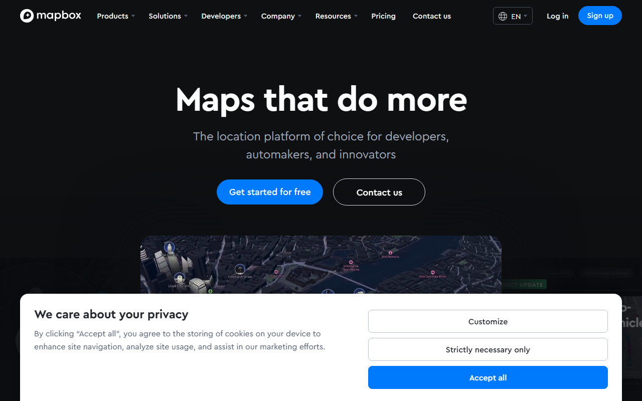 Mapbox screenshot