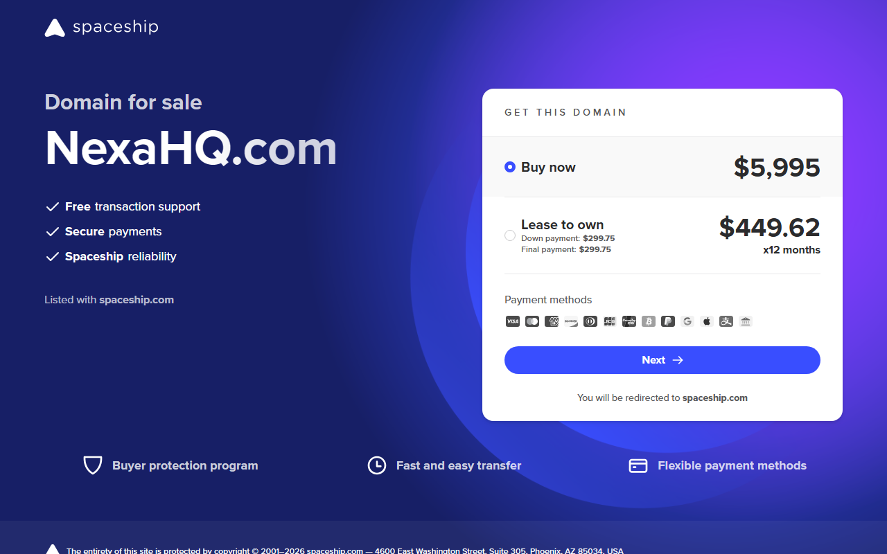 NexaHQ screenshot