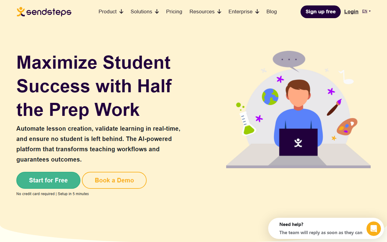 Sendsteps screenshot