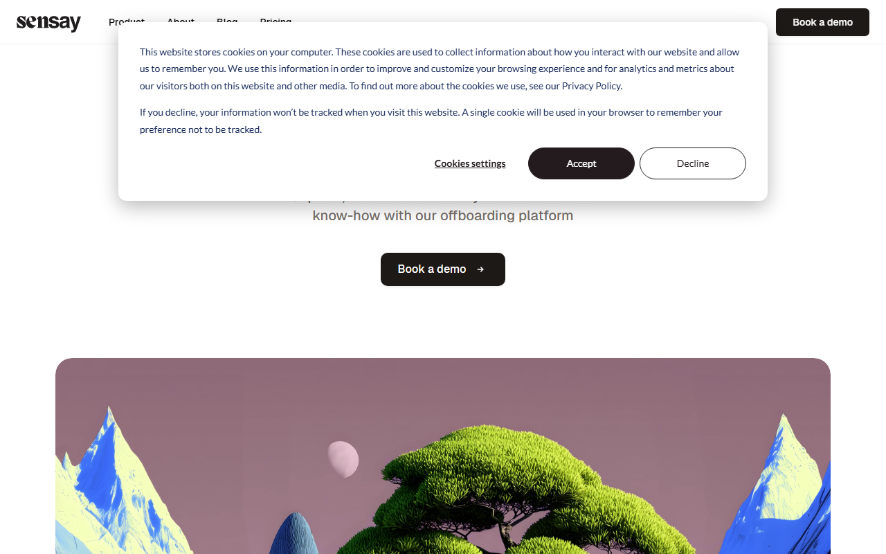 Sensay screenshot