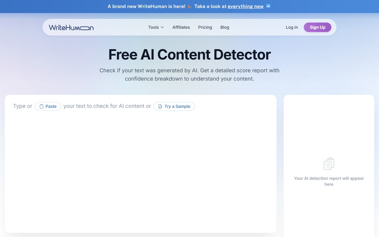 WriteHuman screenshot